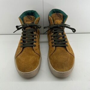 Vans Sk8-Hi 10.5 Men Brown Suede High Top Sneakers UltraCush Casual Shoes